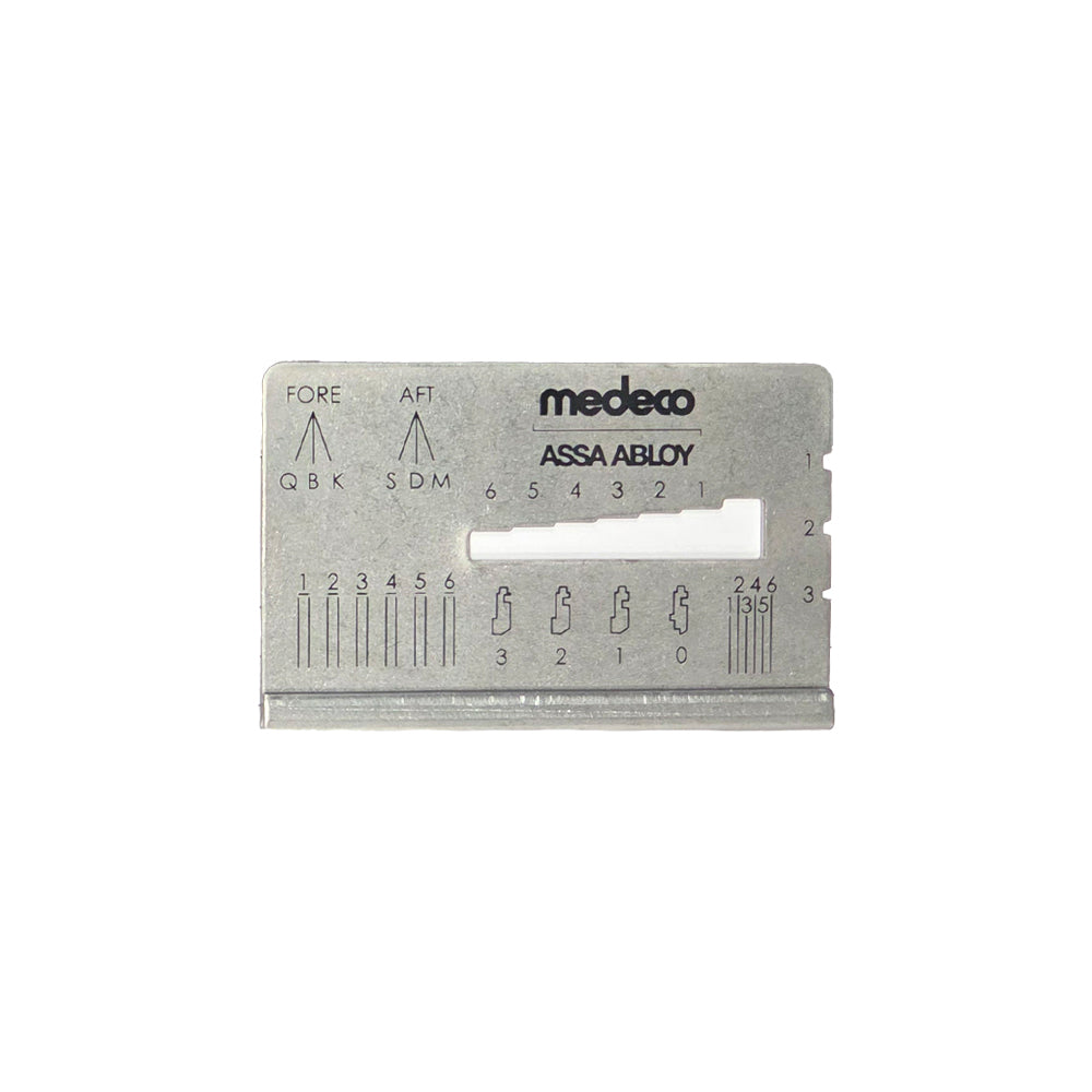 Medeco 94-0323 4 Universal Key Gauge/Decoder