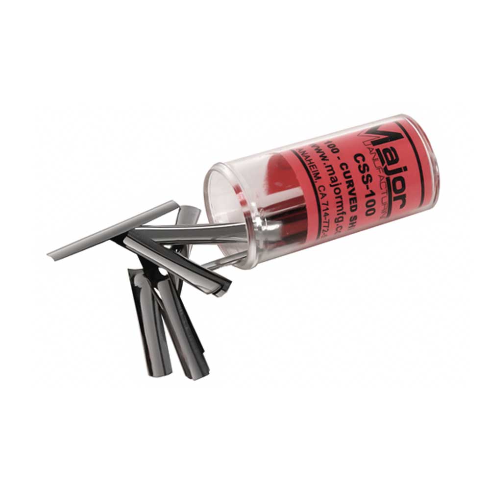 Major Mfg - CSS-100 - Curved Shim Stock (100 Pack)