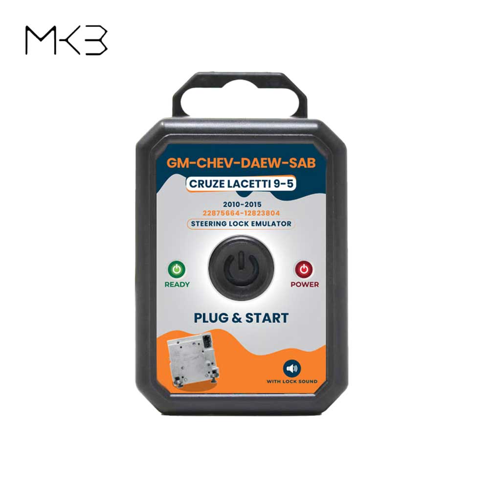MK3 GM Chevrolet Daewoo Saab Cruze Lacetti 9-5 2010-2015 Steering Lock Emulator Simulator with Lock Sound