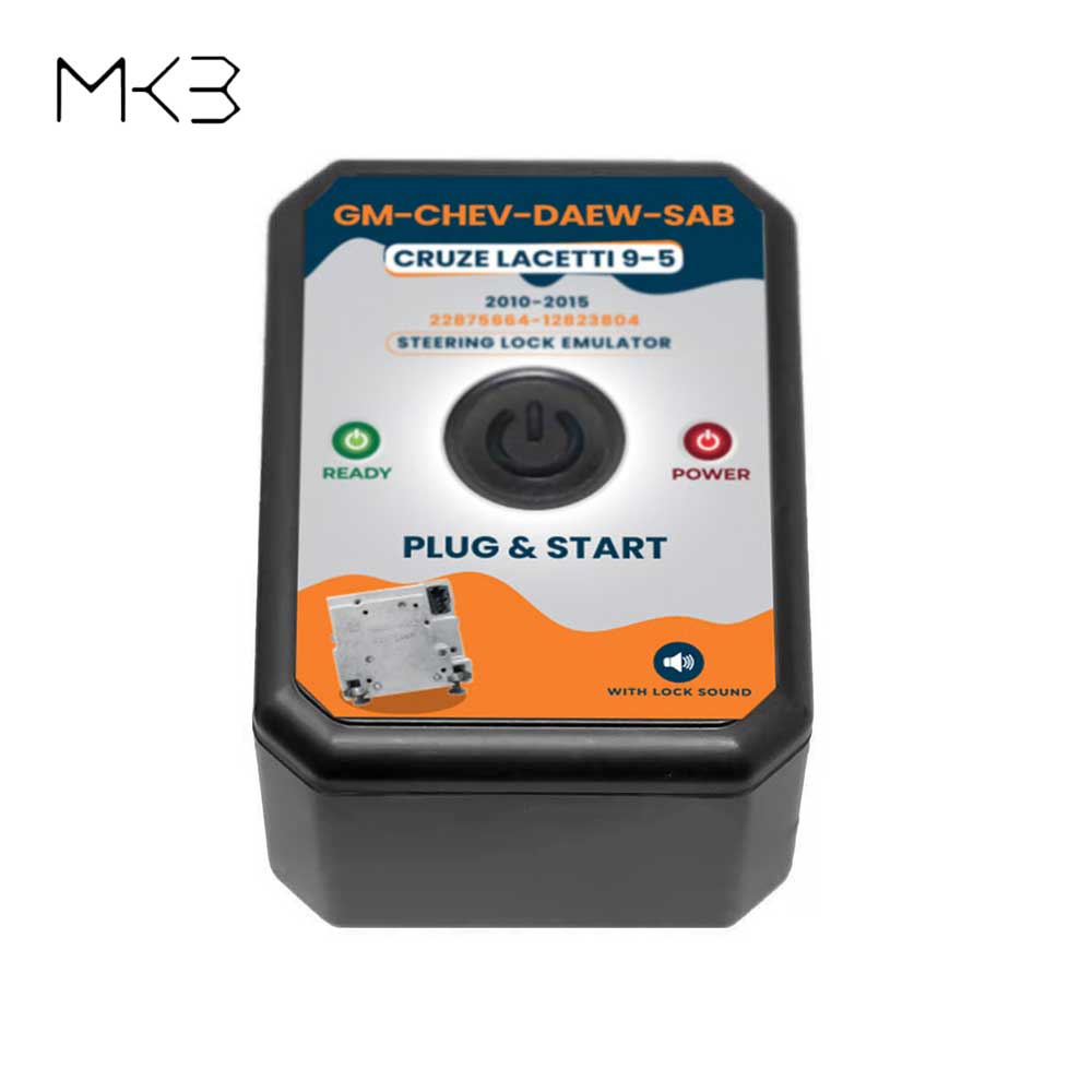 MK3 GM Chevrolet Daewoo Saab Cruze Lacetti 9-5 2010-2015 Steering Lock Emulator Simulator with Lock Sound
