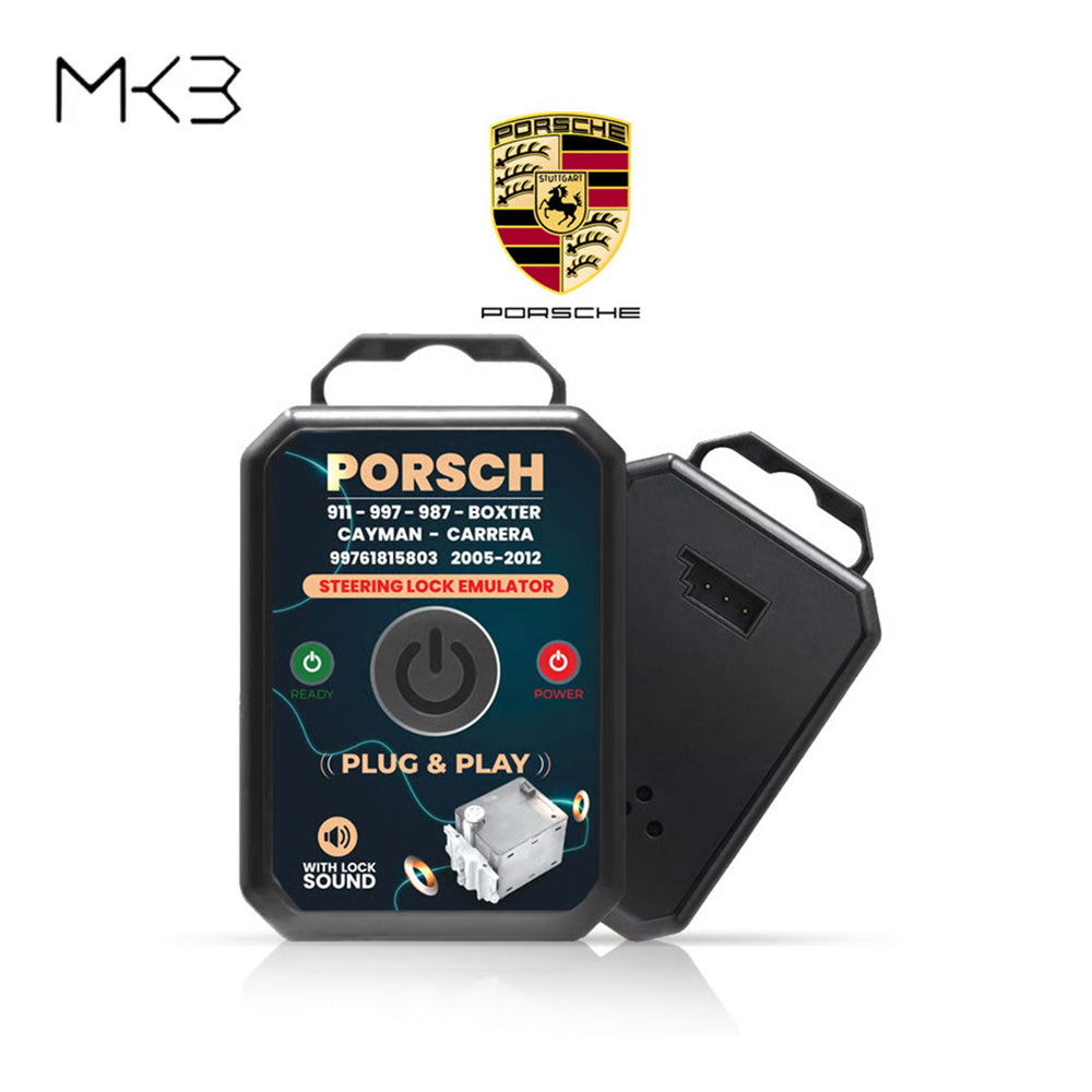 MK3 Porsche 911, 997, 987 Boxster, Cayman, Carrera 2005-2012 Steering Lock Emulator - New Plug