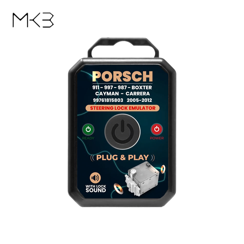 MK3 Porsche 911, 997, 987 Boxster, Cayman, Carrera 2005-2012 Steering Lock Emulator - New Plug