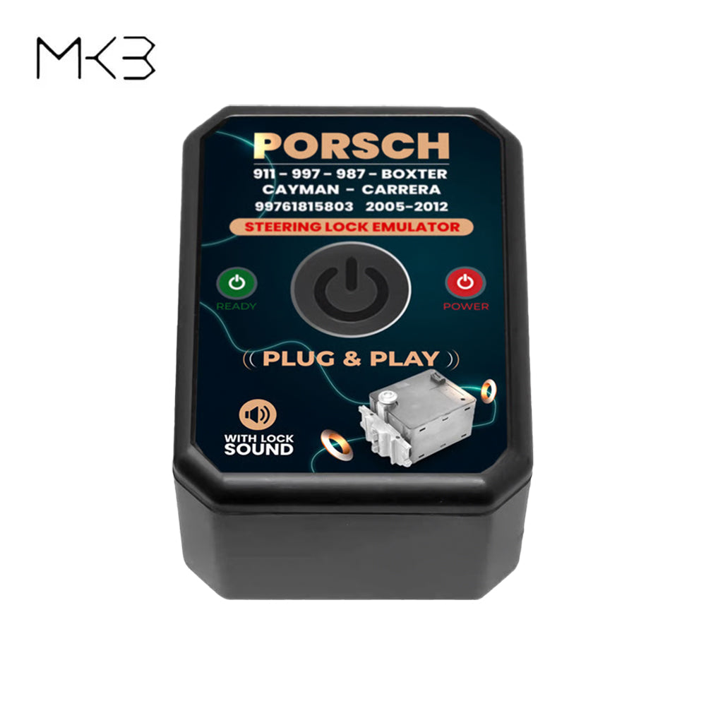 MK3 Porsche 911, 997, 987 Boxster, Cayman, Carrera 2005-2012 Steering Lock Emulator - New Plug