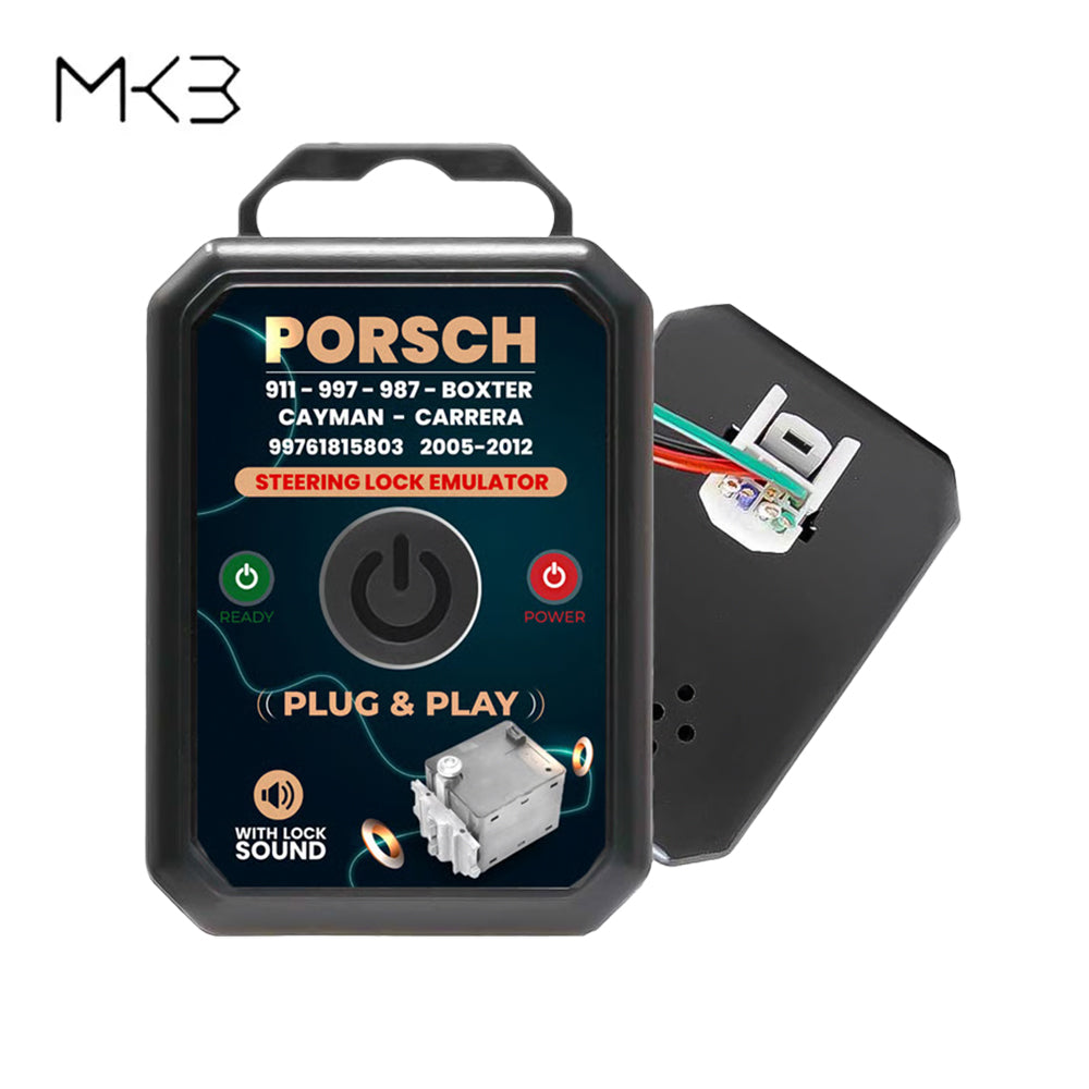 MK3 Porsche 911, 997, 987 Boxster, Cayman, Carrera 2005-2012 Steering Lock Emulator Simulator