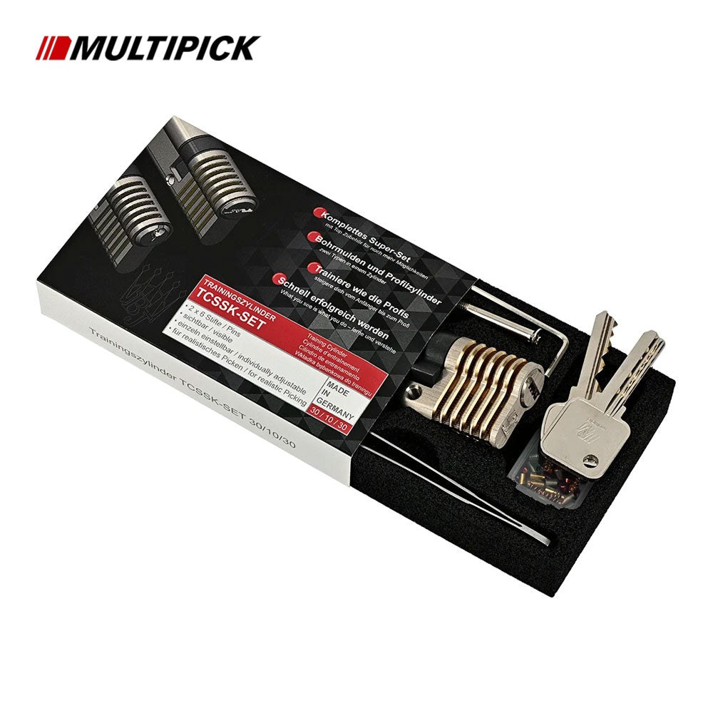 Multipick - TCSSK-SET - Dimple/Euro Profile Combi Training Lock Set - 6 Pin