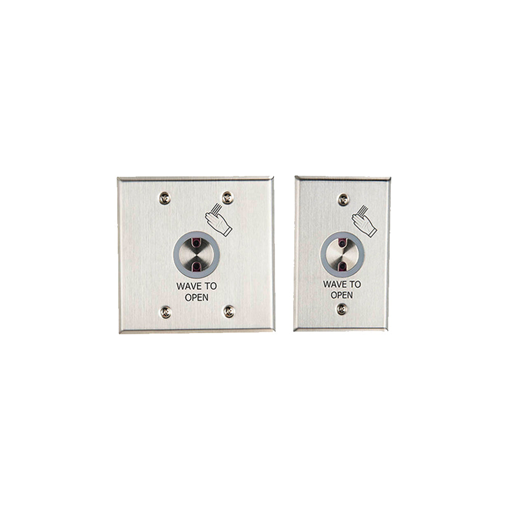 Norton - 700 - Touchless Actuators - Wave-to-Open Wall Switch - Satin Stainless Steel