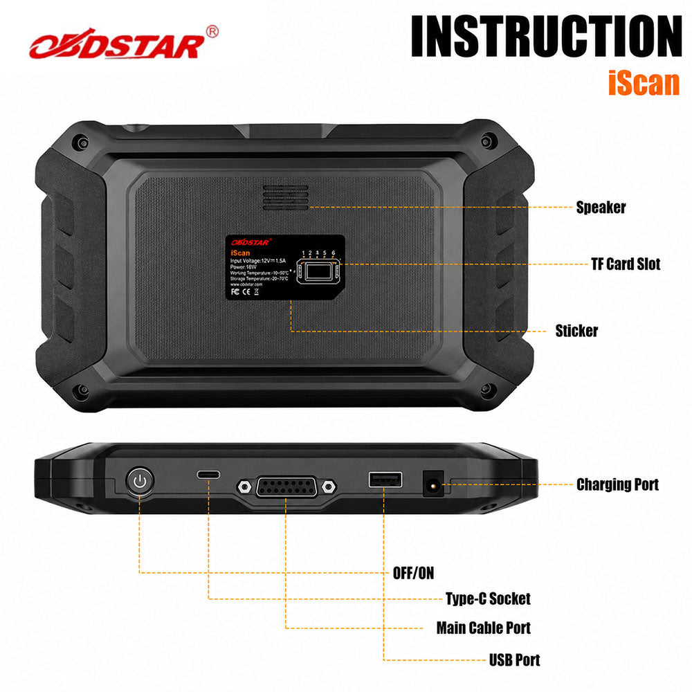 OBDSTAR iScan Harley Davidson Motorcycle Diagnostic Scanner and Key Programmer