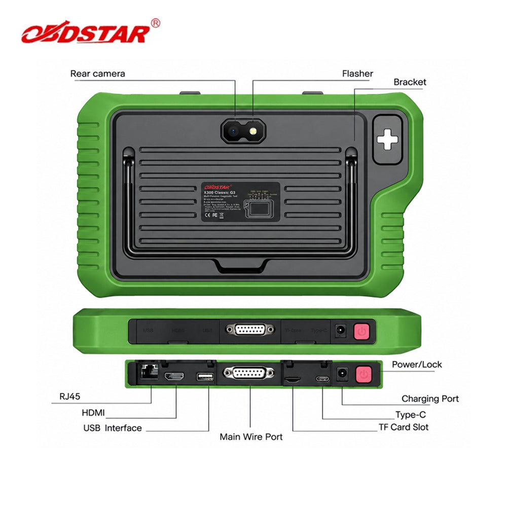 OBDSTAR Key Master G3 Full Immobilizer & ECU Flasher with Key Simulator (A1) and Moto IMMO Kit (A2) (2-Year Update)