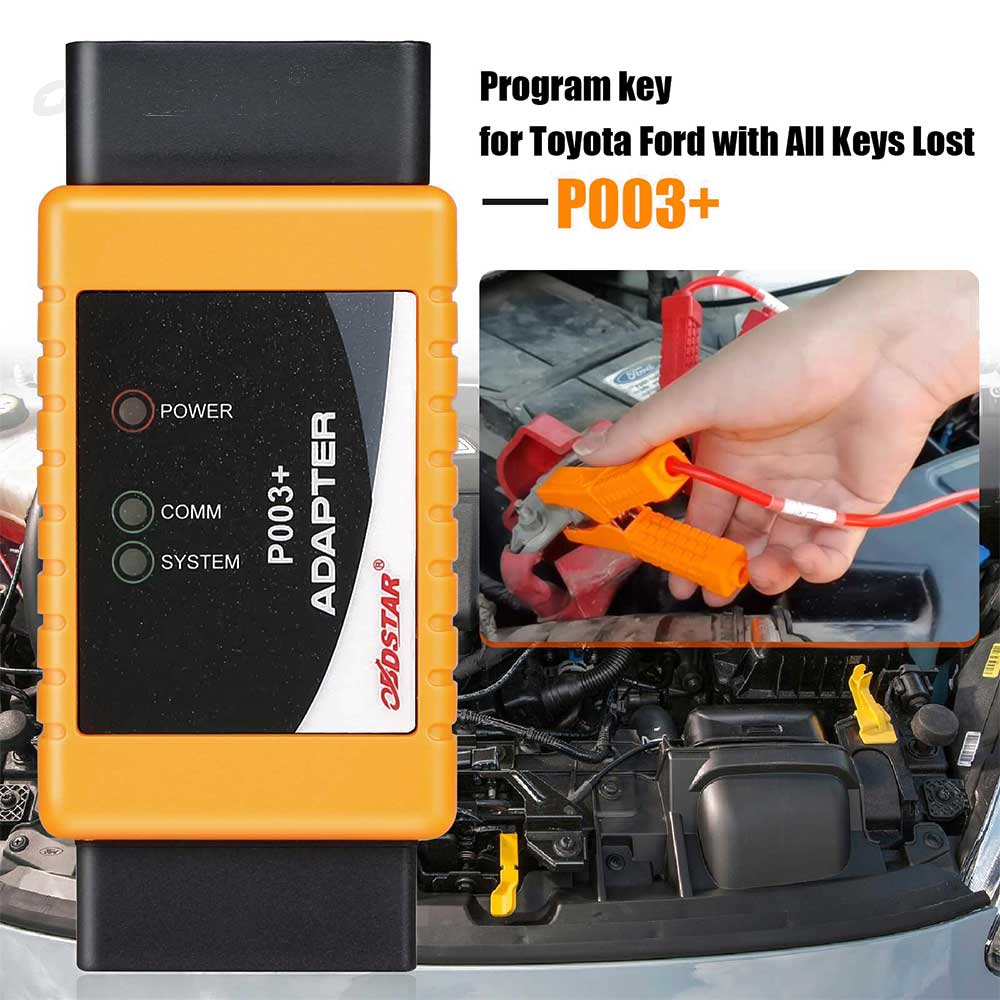 OBDSTAR P003+ Adapter Full Package with TOYOTA 8A Cable + Ford All Key Lost Cable for X300 DP Plus, X300 PRO4, MS80