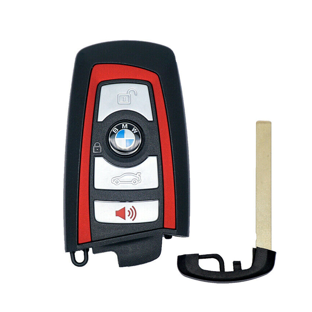 2009 - 2014 BMW 7 Series Smart Key 4B Fob FCC# YGOHUF5767 - 9312533-03 (Red)