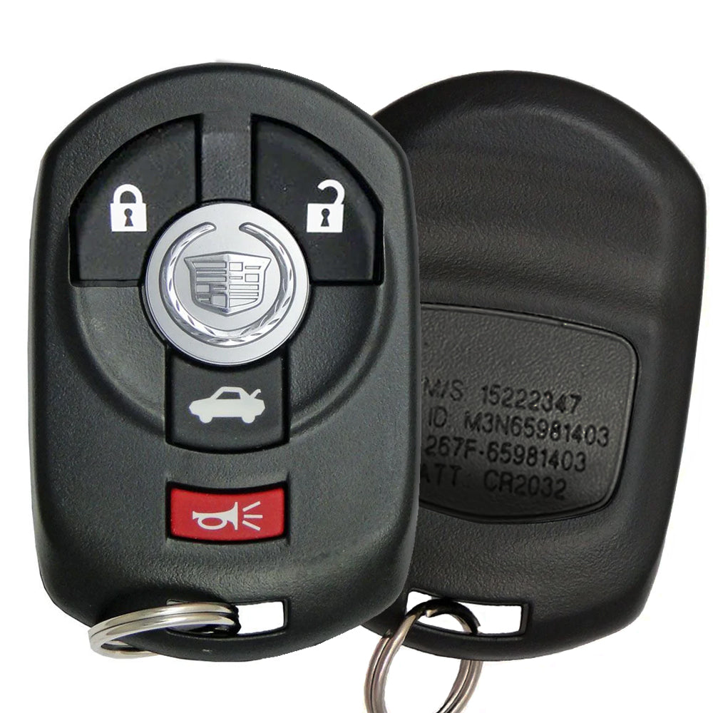 2005 - 2007 Cadillac STS Smart Key 4B W/ Trunk Fob FCC# M3N65981403 - 15222347