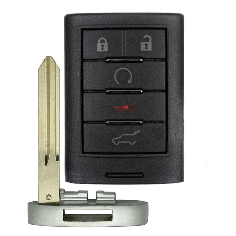 2010 - 2014 Cadillac CTS Smart Key 5B W/ Hatch & Remote Start Fob FCC# M3N5WY7777A - 25843983