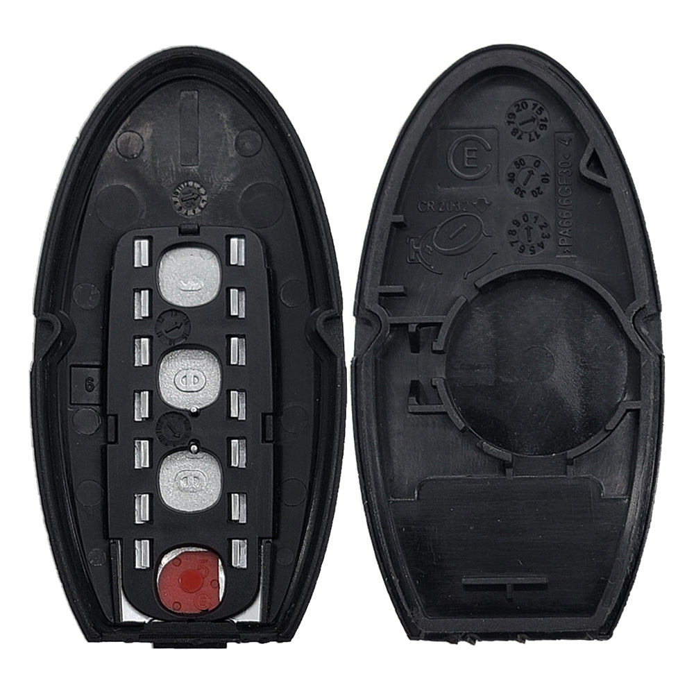 2009 - 2016 Infiniti 4-Button Smart Key Shell w/ Infiniti Logo Fit for KR55WK49622 & KR55WK48903