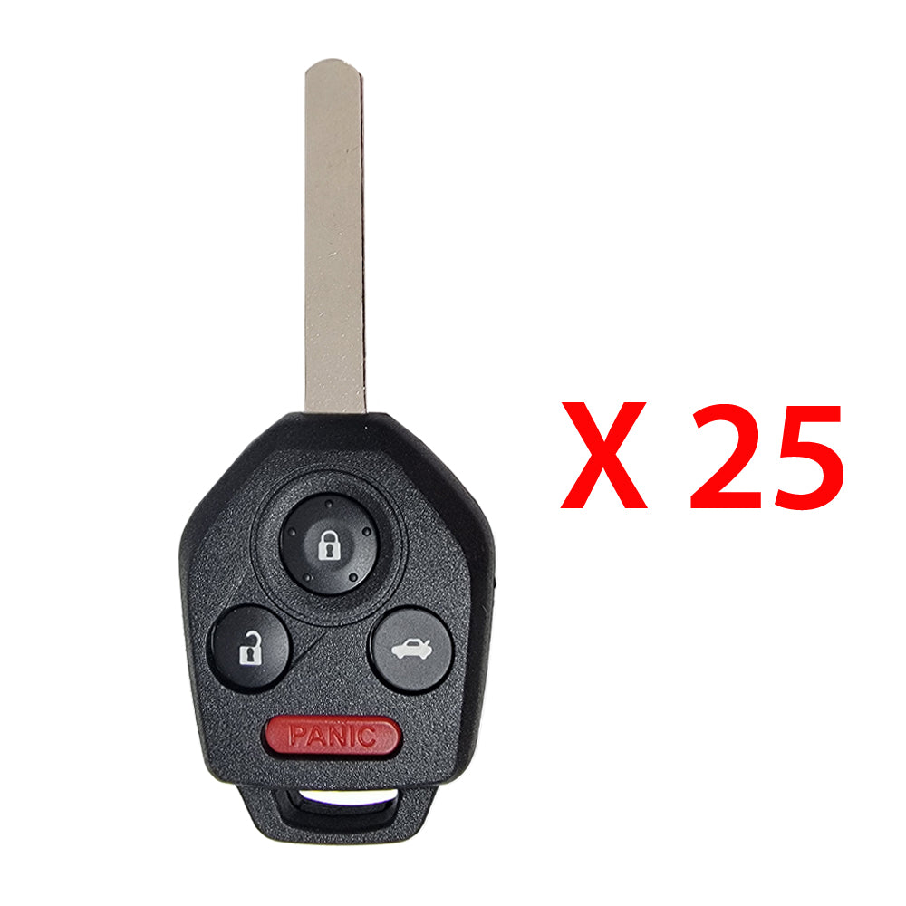2010 - 2014 Subaru Remote Head Key 4B FCC# CWTWBU766 (25 Pack)