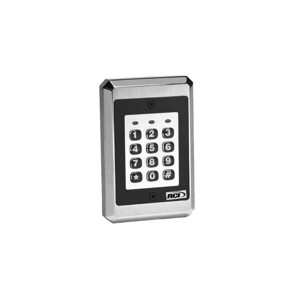 RCI 9212ILW-32D - Interior or Exterior Illuminated Keypad with Flush Mount Applications Standalone - 12/24VAC/DC - 32D (Satin Stainless Steel-630)