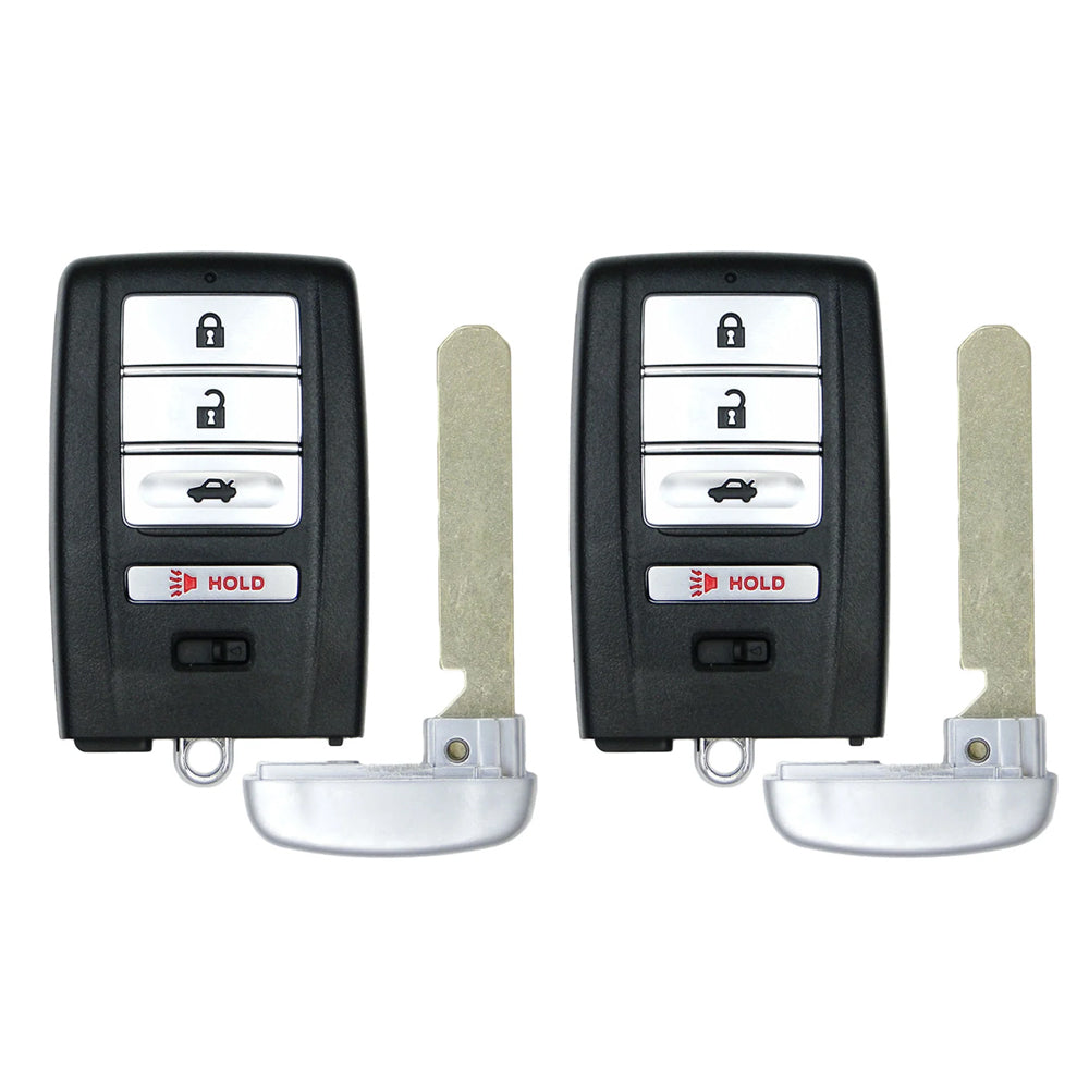 2014 - 2020 Acura ILX RLX TLX Smart Key Shell 4B W/ Trunk Fits for FCC# KR5V1X (2 Pack) - Aftermarket
