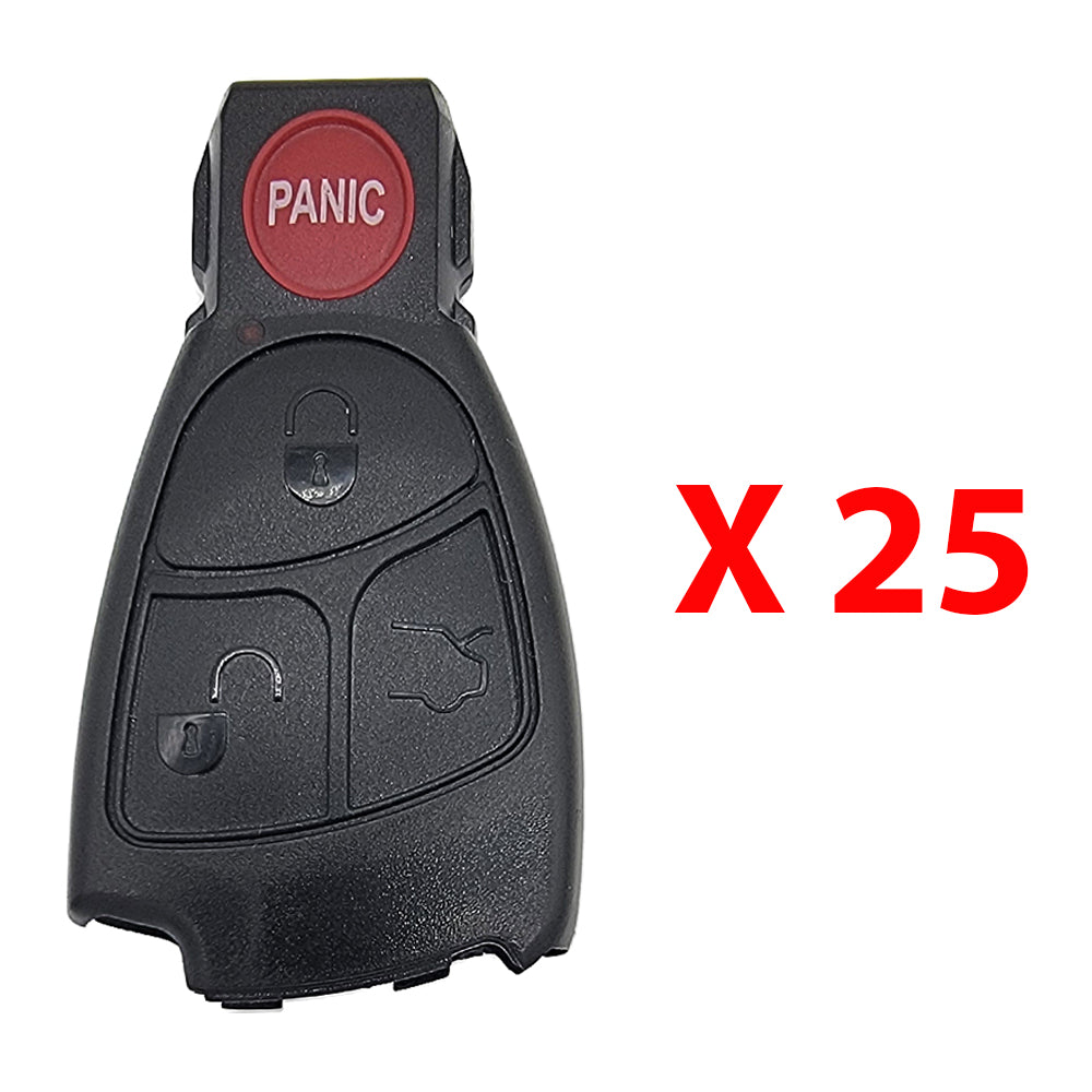 1998 - 2005 Mercedes Benz Smart Key Shell (25 Pack)