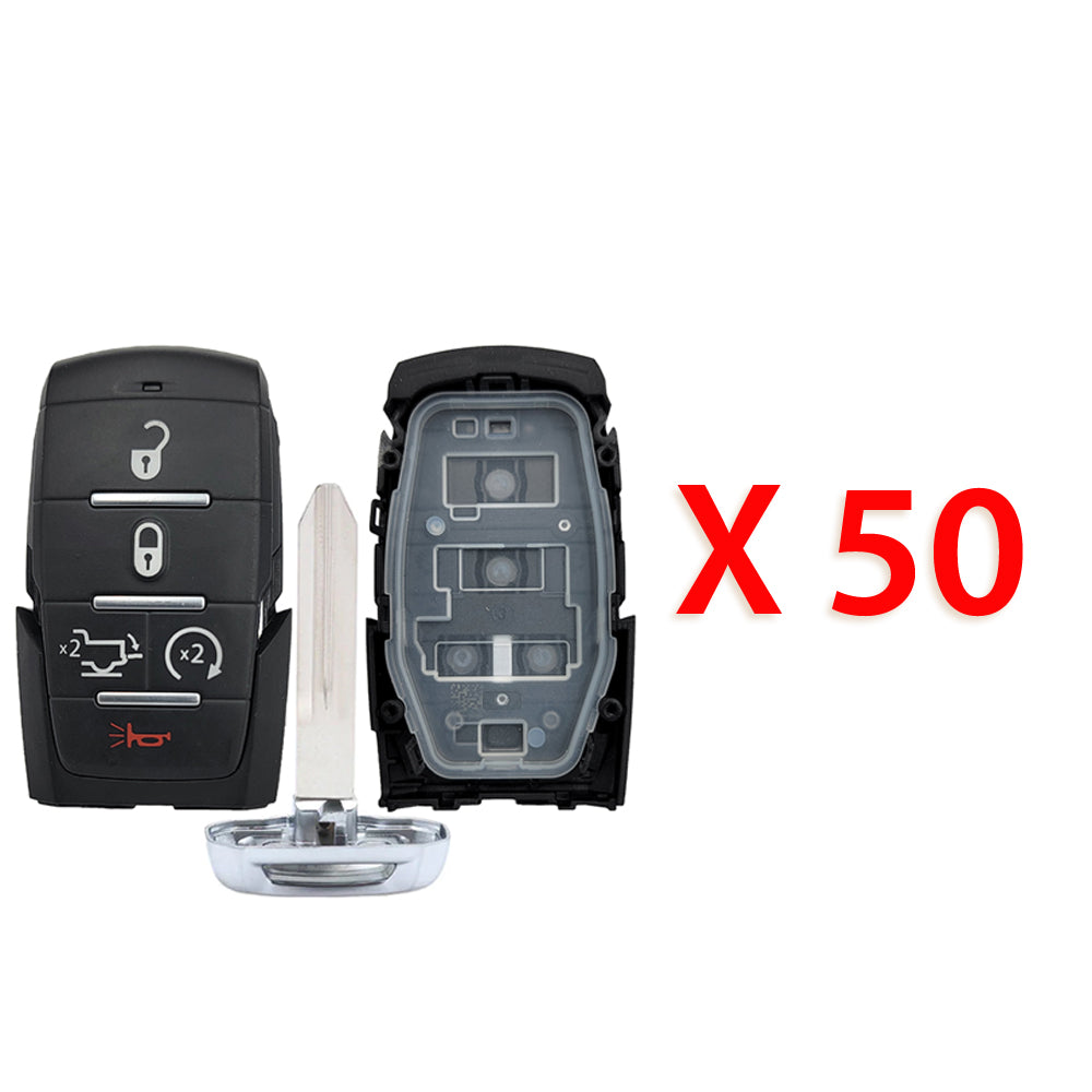 2019 - 2022 RAM 1500 Smart Key Shell 5B Fits for FCC# OHT-4882056 (50 Pack)