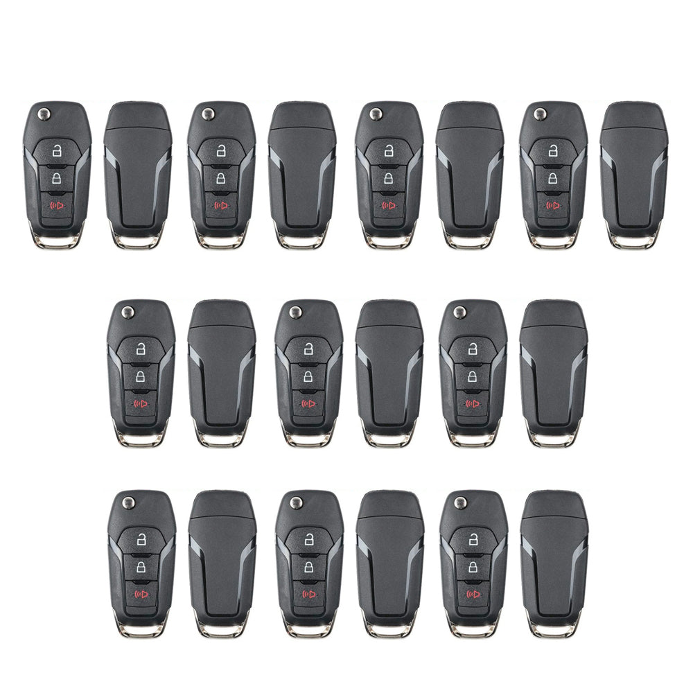 2015 - 2024 Ford Flip Key Shell 3B for FCC# N5F-A08TAA / N5F-A08TBLP (10 Pack)