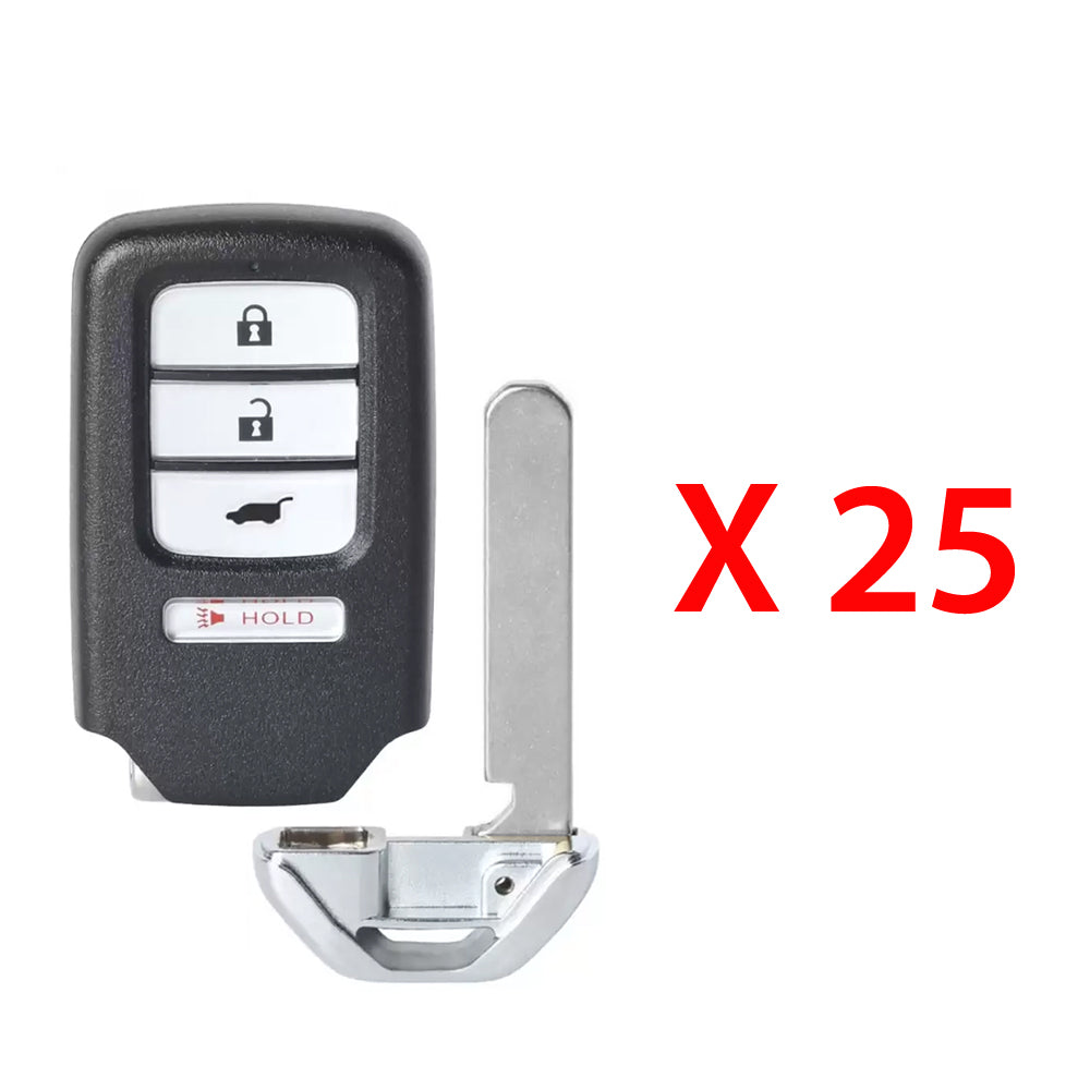 2016 - 2021 Honda HR-V Fit Smart Key Shell 4B Fits for FCC# KR5V1X (25 Pack)