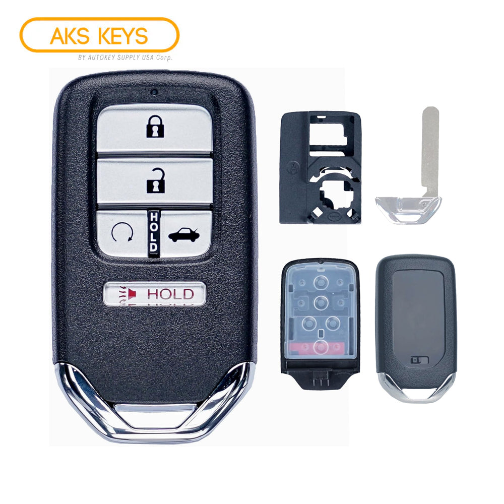 2016 - 2019 Honda Smart Key Shell 5 Buttons FCC# KR5V1X / KR5V44 / KR5T44