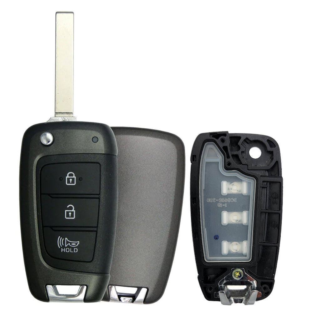 2020 - 2022 Hyundai Flip Key Shell 3B