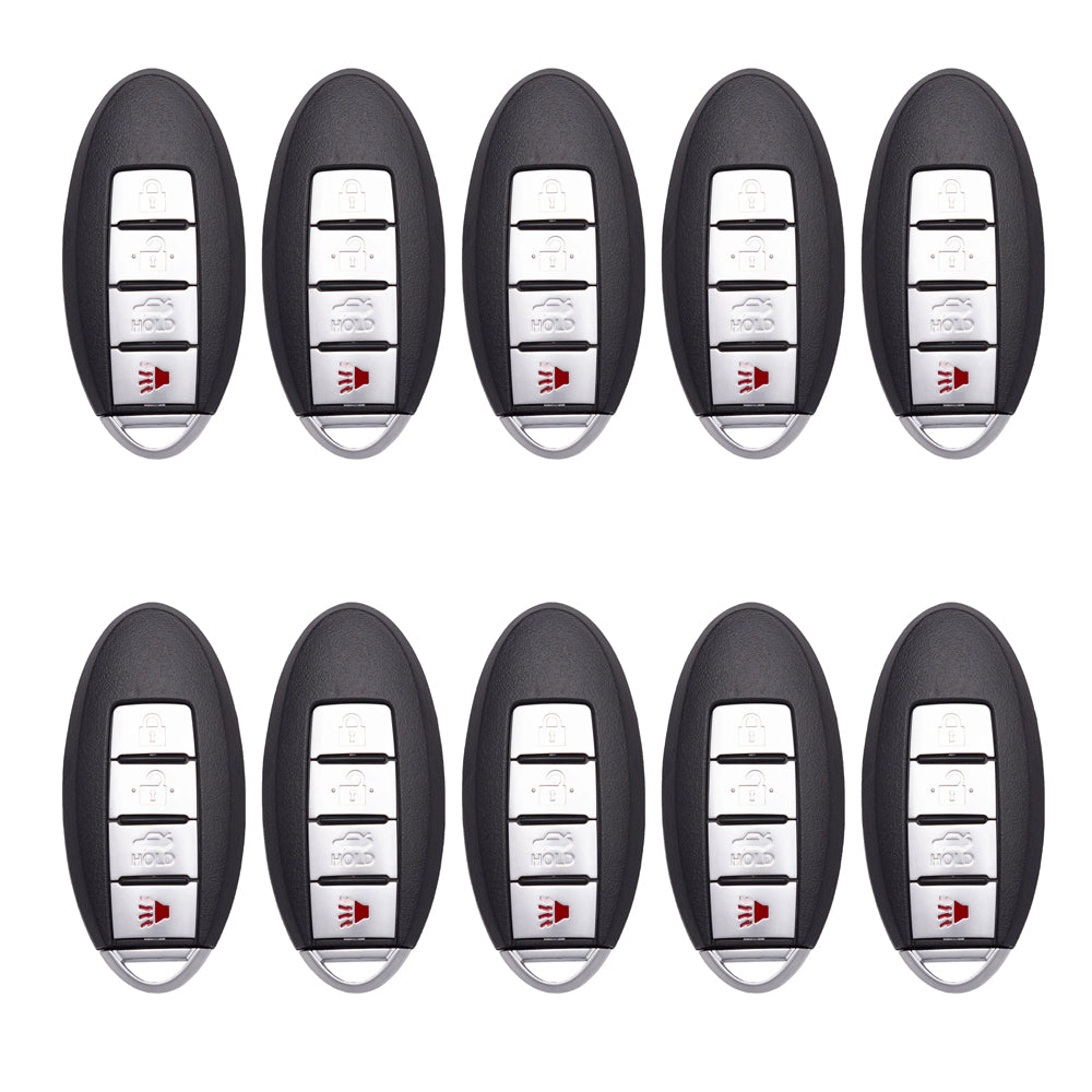2007 - 2014 Nissan Smart Prox. Key Shell 4B (10 Pack)