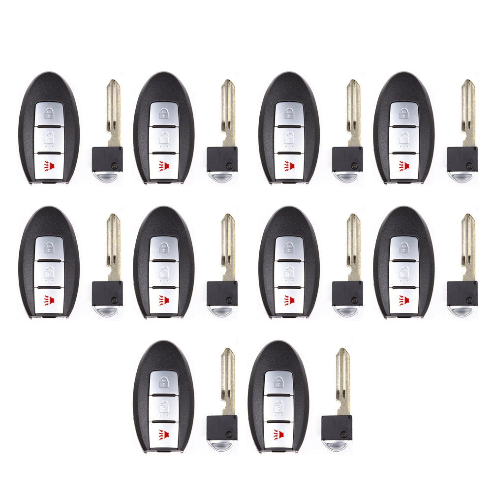 2006 - 2008 Infiniti Smart Key Shell Case 3 Buttons (10 Pack)