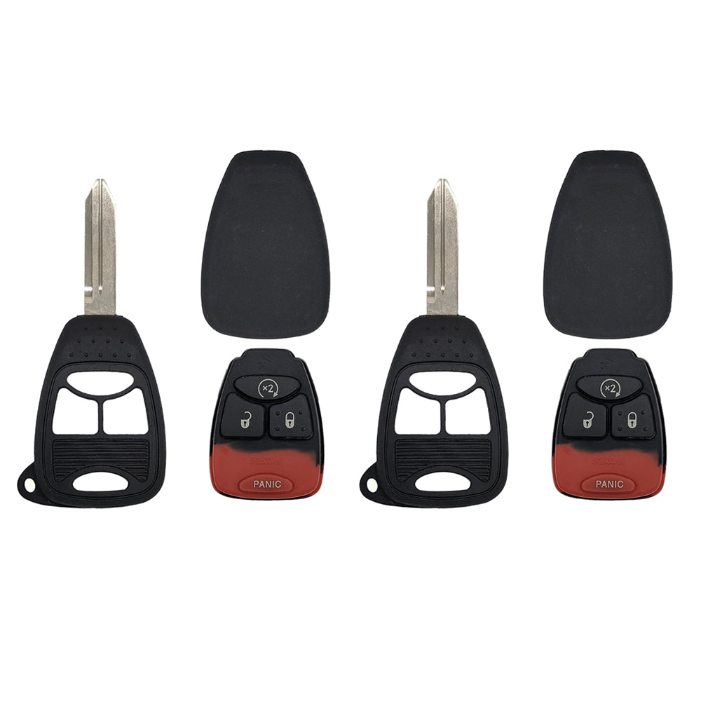 2007 - 2018 Dodge Jeep Key Fob Shell 4B SP (2 Pack)