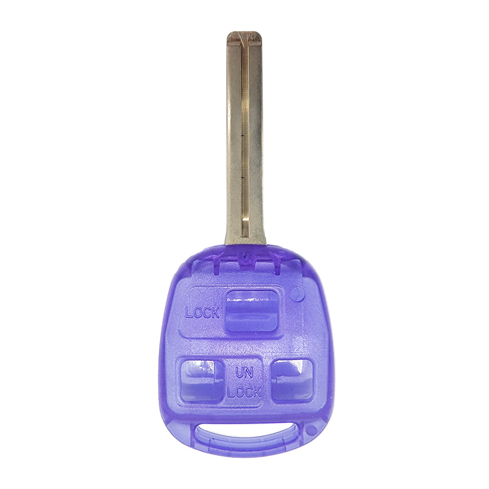 1997 - 2001 Lexus Key Fob Shell 3B - LXP90 (Long Blade) - Purple