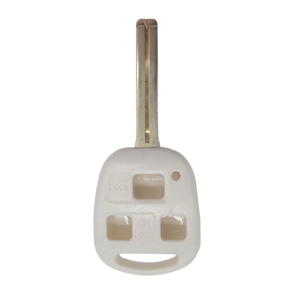 1997 - 2001 Lexus Key Fob Shell 3B - LXP90 (Long Blade) - White