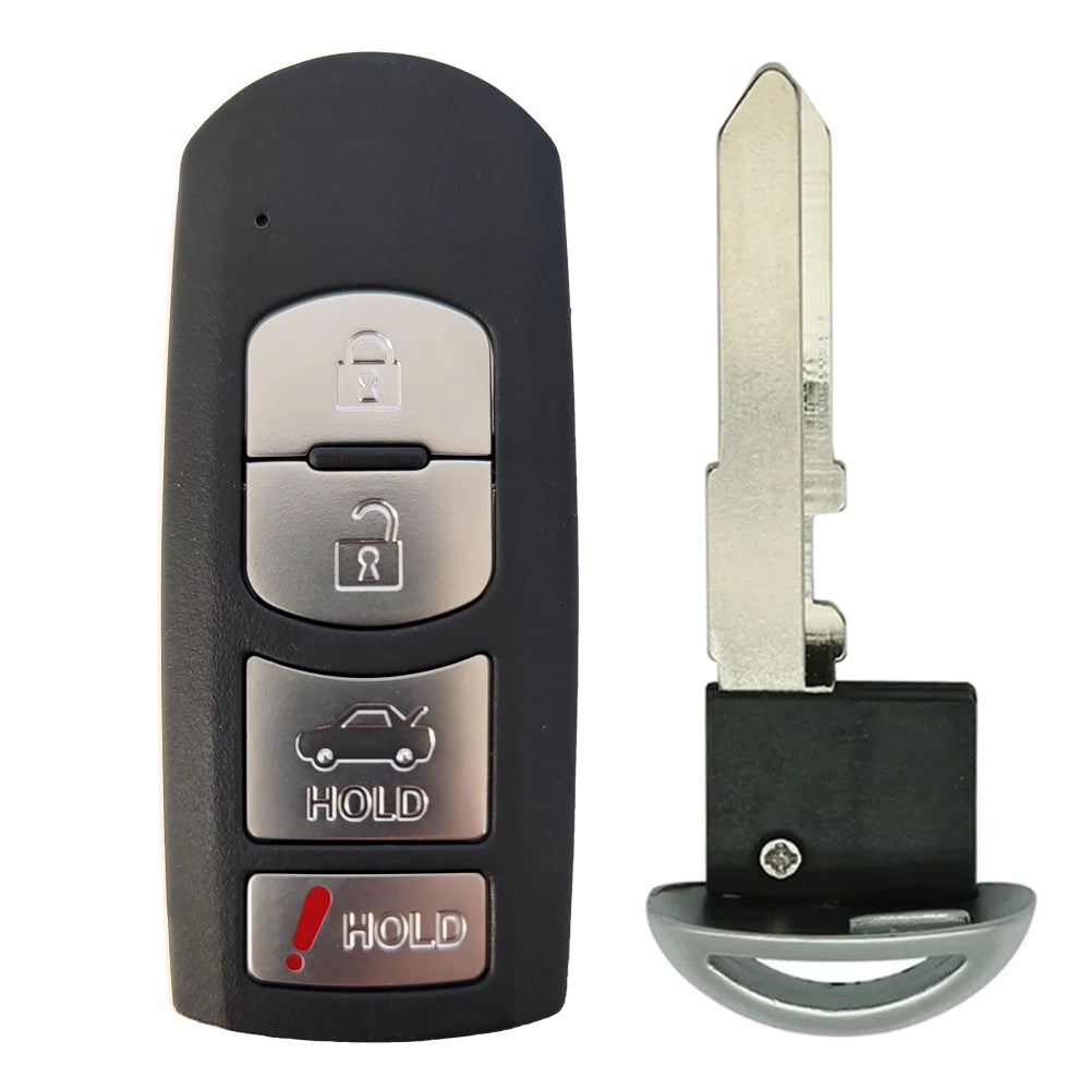 2009 - 2020 Mazda Toyota Smart Key Shell Case 4 Buttons