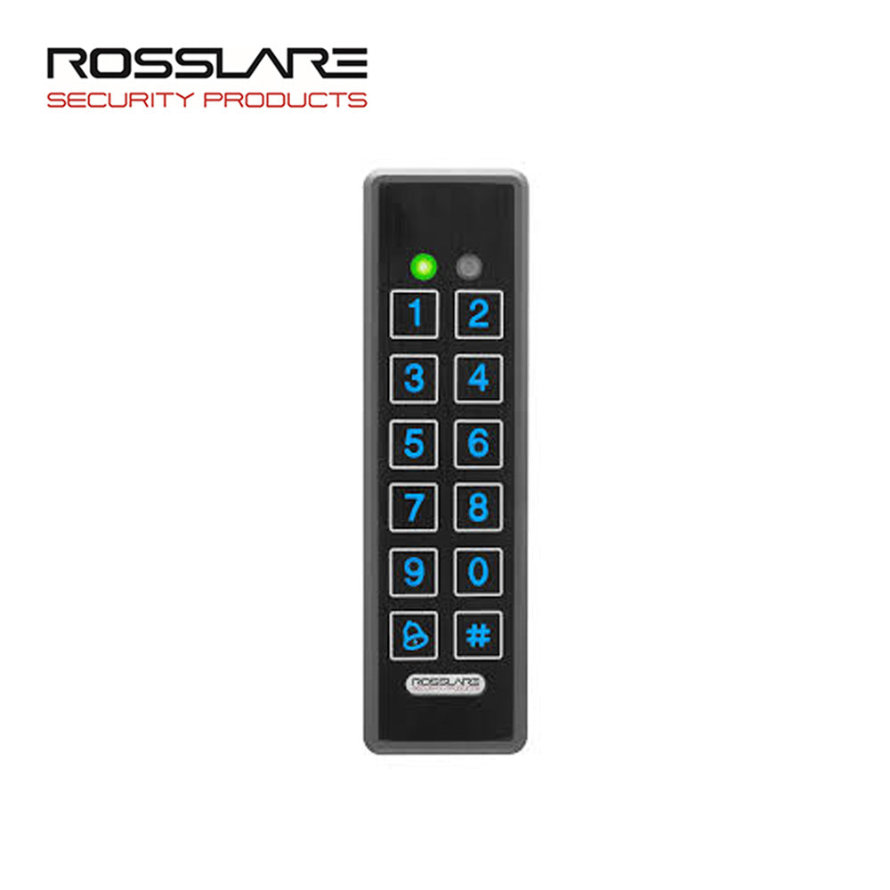 Rosslare - AYC-E60B - Convertible Ultra Slim Piezo Mullion GoProx & Pin Reader - Black