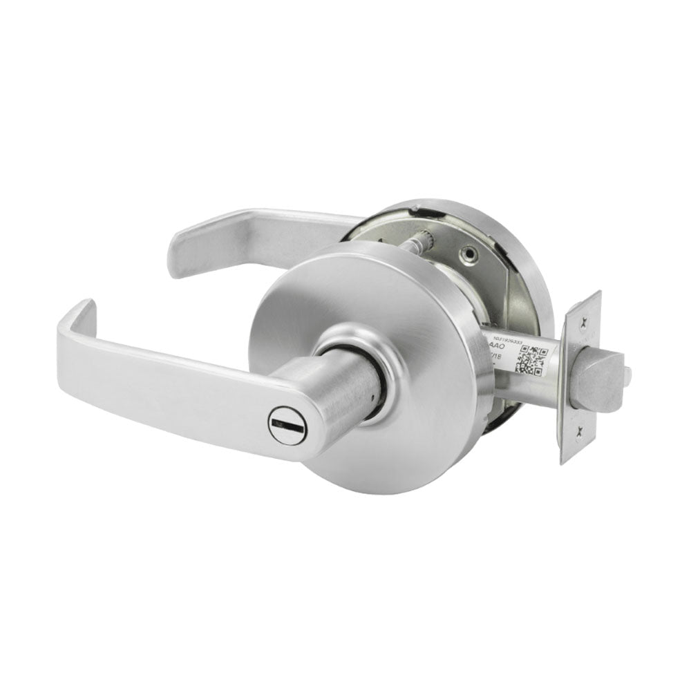 Sargent - 10XU65 - Privacy/Bathroom Cylindrical Lock - L Lever - Non-Keyed - Grade 1