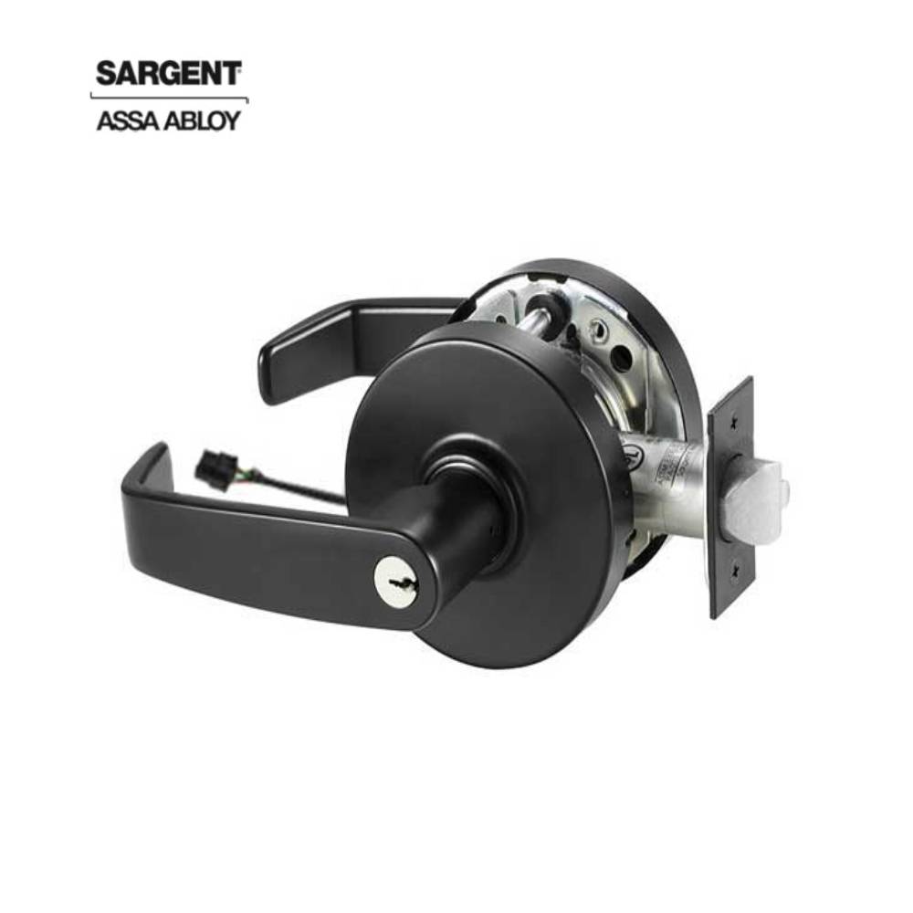 Sargent - 28-10G70 - Electrified Cylindrical Lock Fail Secure with 2-3/4 Inch Backset and 4-7/8 Inch ANSI Strike - LA Keyway - 24V - LL Design - Optional Color