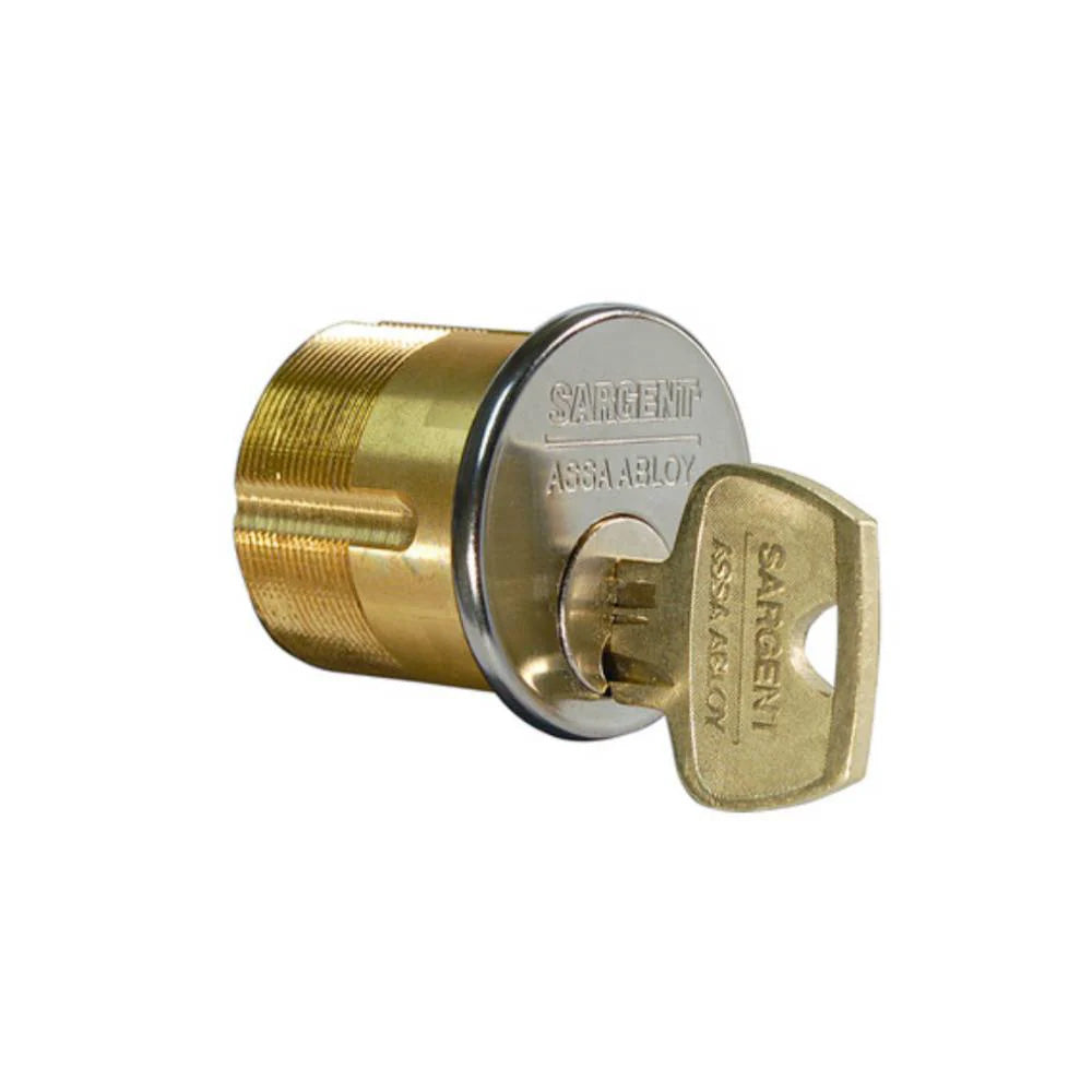 Sargent - 41-RJ-32D - Mortise Cylinder with RJ Keyway and 1-1/8" Length - Satin Stainless Steel