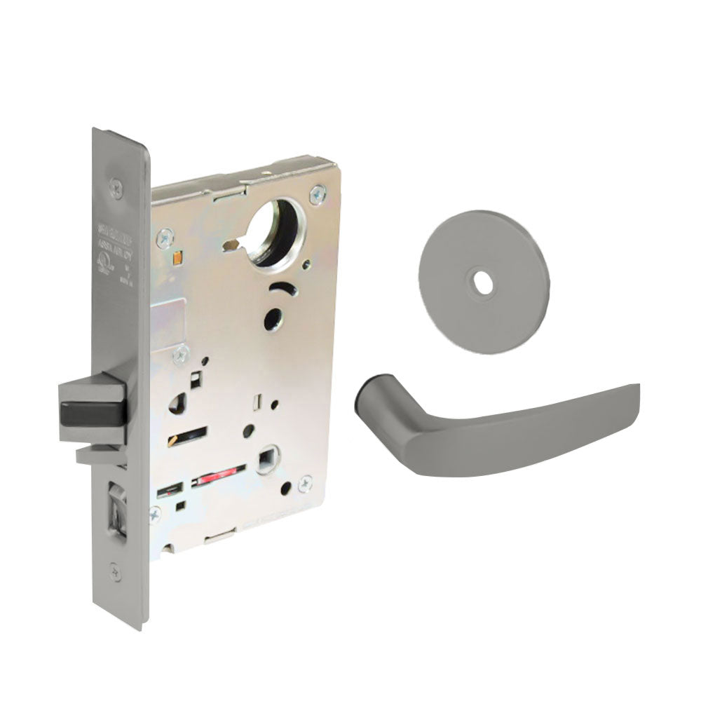 Sargent - 8237 - Classroom Mortise Lock - Heavy Duty Standard Cylinder - LFIC - Rose Trim Function - Grade 1 - US32 (Bright Stainless Steel)
