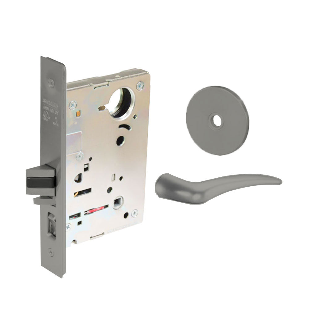 Sargent - 8237 - Classroom Mortise Lock - Heavy Duty Standard Cylinder - SFIC - Key Code - Rose Trim Function - Grade 1 - US32D (Satin Stainless Steel)