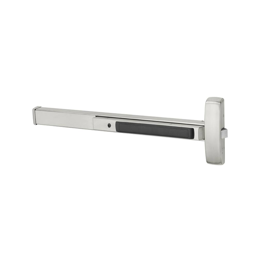 Sargent - 8815F - Rim Exit Bar with Wide Stile Pushpad and Passage Function - 36 - Hex Key Dogging - 630 (Satin Stainless Steel Finish)