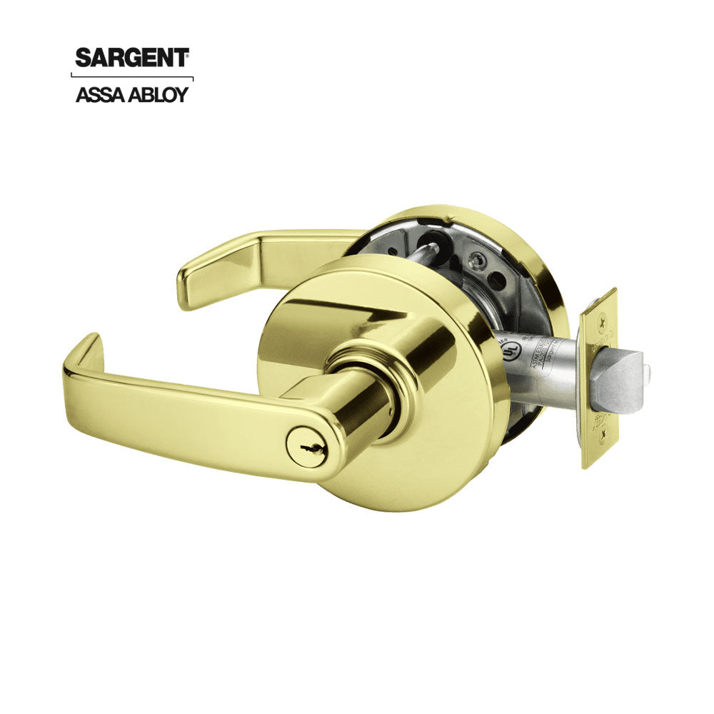 Sargent - 10XG05 - Entrance/Office Heavy Duty Cylindrical Lock - Conventional Cylinder - Patented Degree DG2 Cylinder with Thru-Bolts - Grade 1