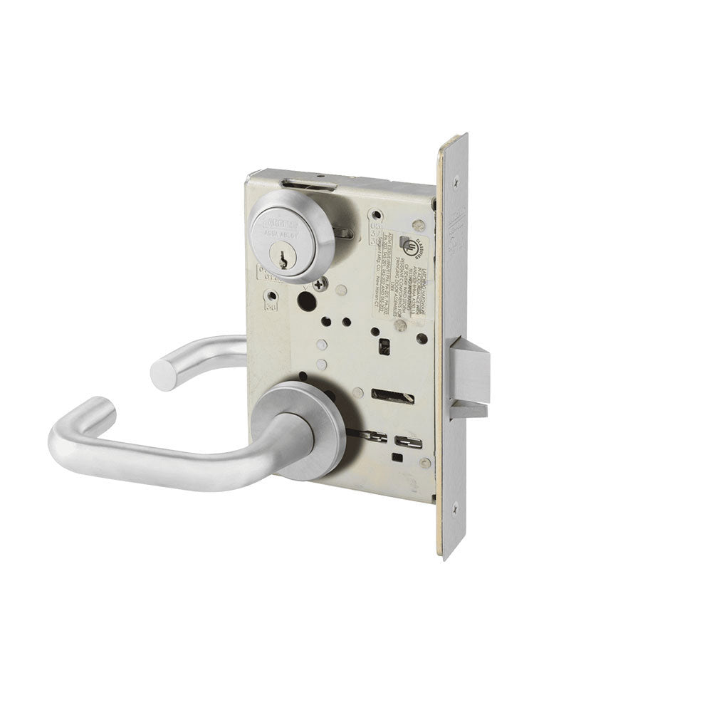 Sargent - 8272 - 12V Electrified Mortise Lock - Double Cylinder - Fail-Safe - Keyed Different - Rose Trim Function - Grade 1