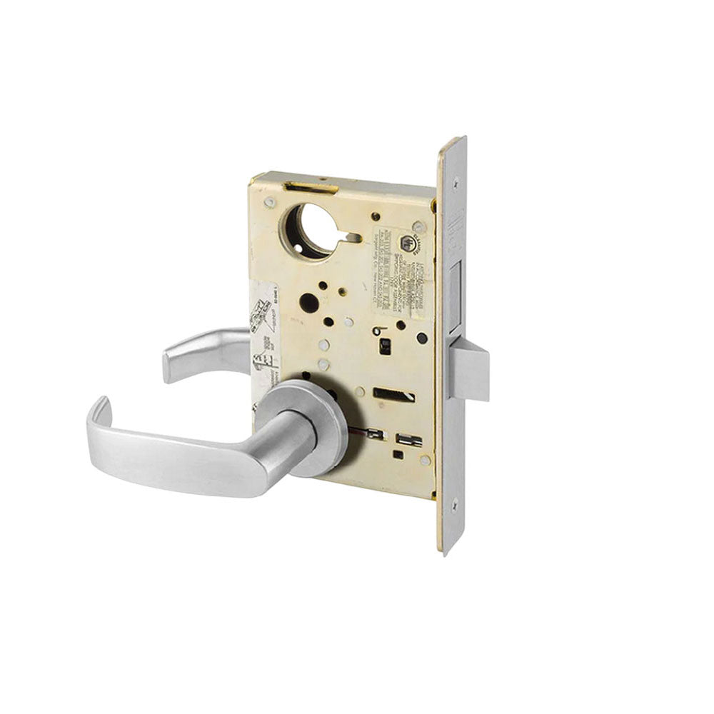 Sargent - 8273 - 12V Electrified Mortise Lock - Double Cylinder - Fail-Secure - Less Cylinder - Rose Trim Function - Grade 1