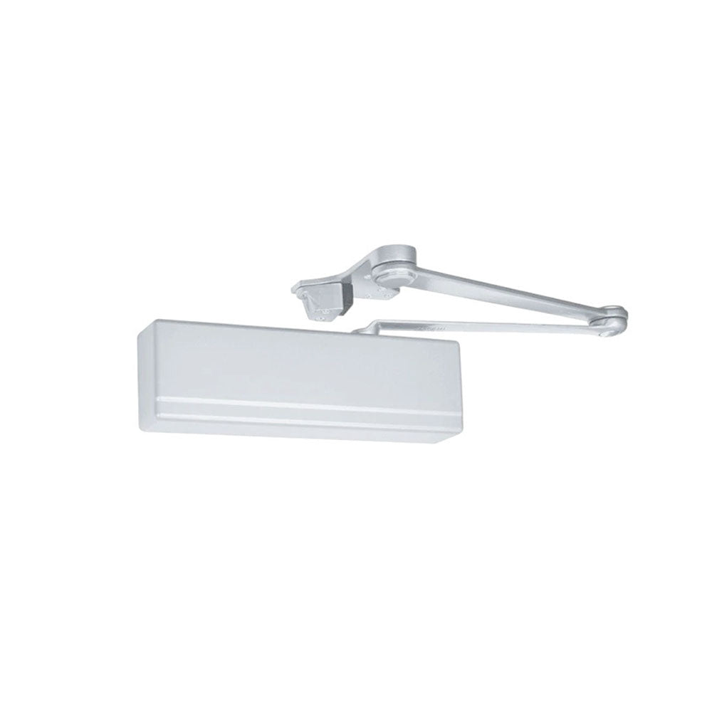 Sargent - 351 - Powerglide Cast Iron Surface Door Closer - Parallel Arm Applications - Plastic Cover - Grade 1 - WSP (White Suede Powder Coat)