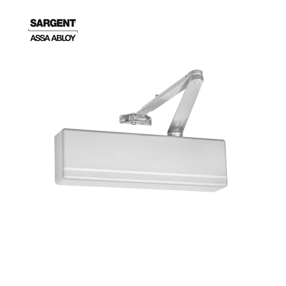 Sargent - 351 - Powerglide Cast Iron Surface Door Closer - Standard and Top Jamb Applications - Plastic Cover - Grade 1 - WSP (White Suede Powder Coat)