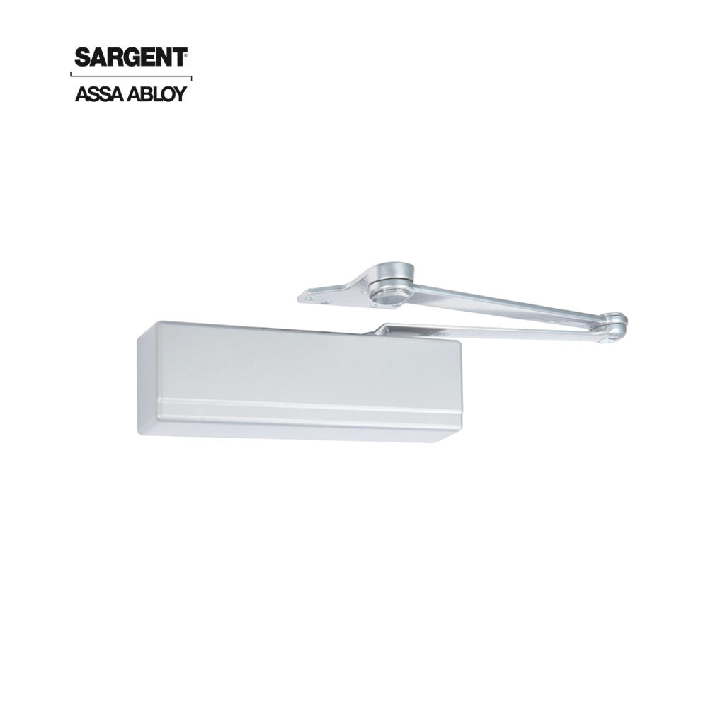 Sargent - 351 - Powerglide Cast Iron Surface Door Closer - Parallel Arm Applications - Plastic Cover - Grade 1 - WSP (White Suede Powder Coat)