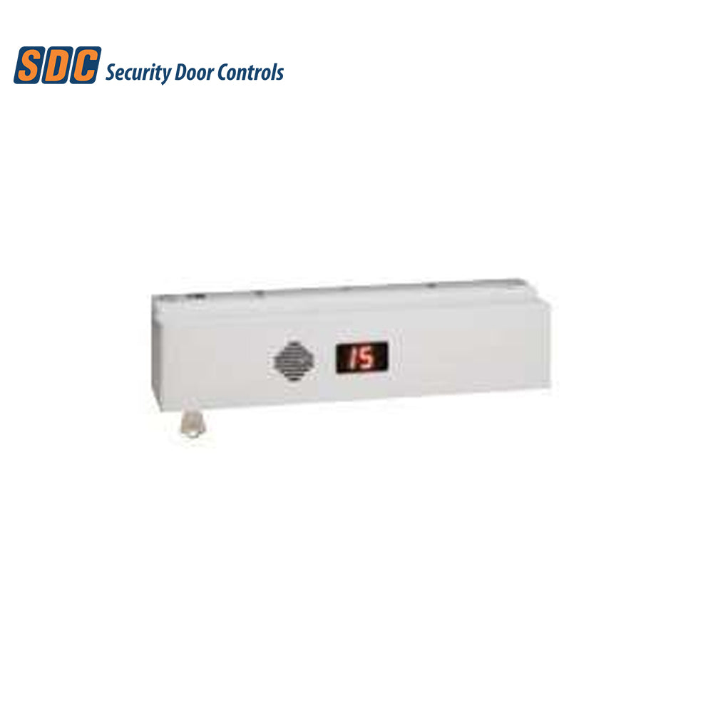 SDC - 1511SNAKV - Exit Check Delayed Egress EMLock - 1,650 lbs. with 1-30 Second Timed Bypass and Alarm Reset - Satin Aluminum Clear Anodized