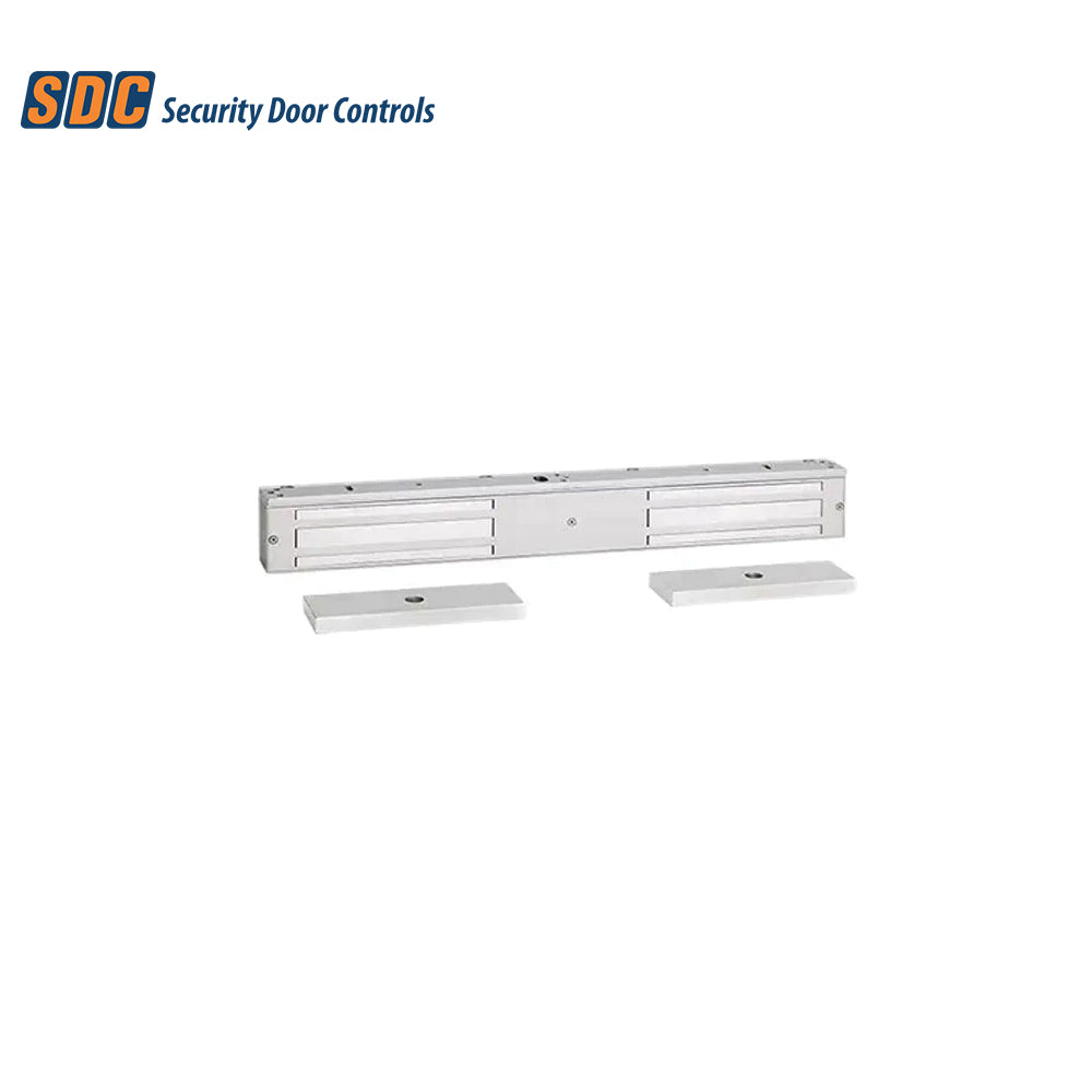 SDC - 1512V - Double EMLock Magnetic Lock - Satin Aluminum Clear Anodized