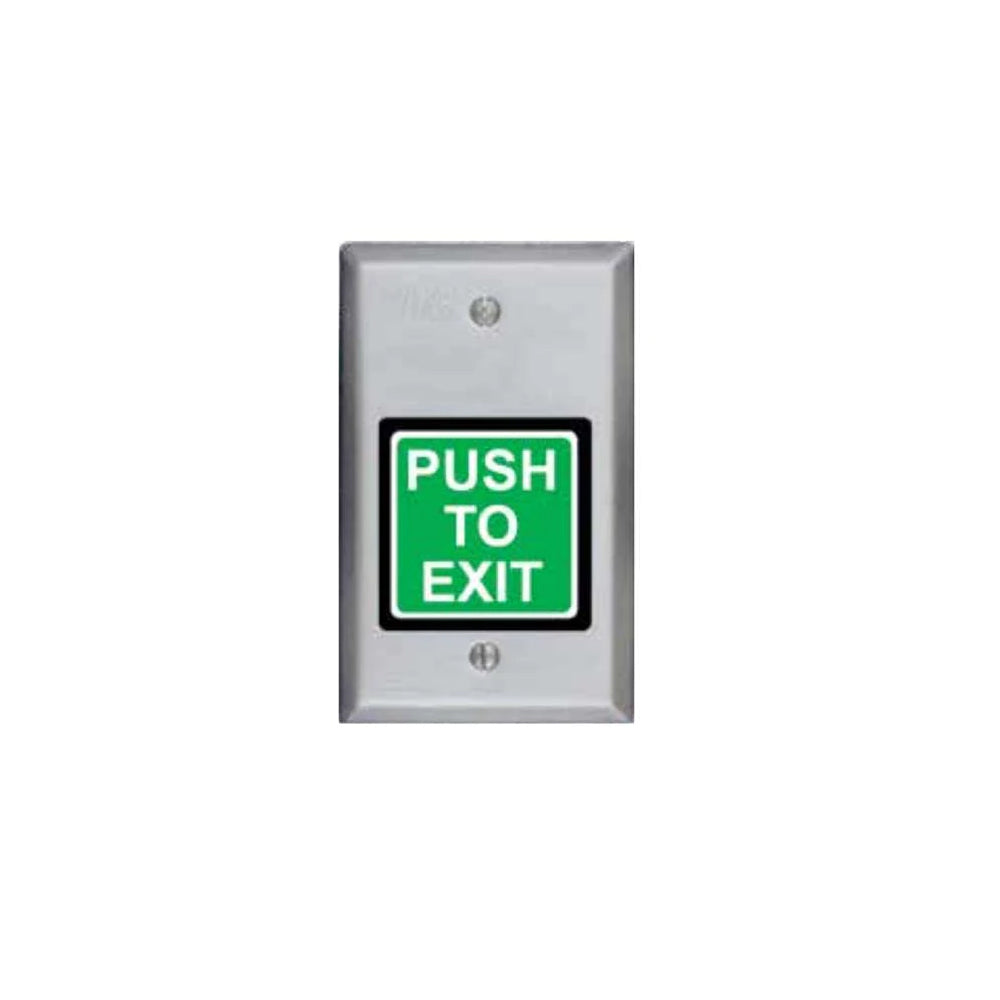 SDC - 422U - Momentary Switch PUSH TO EXIT 2 - SPDT - Satin Stainless Steel