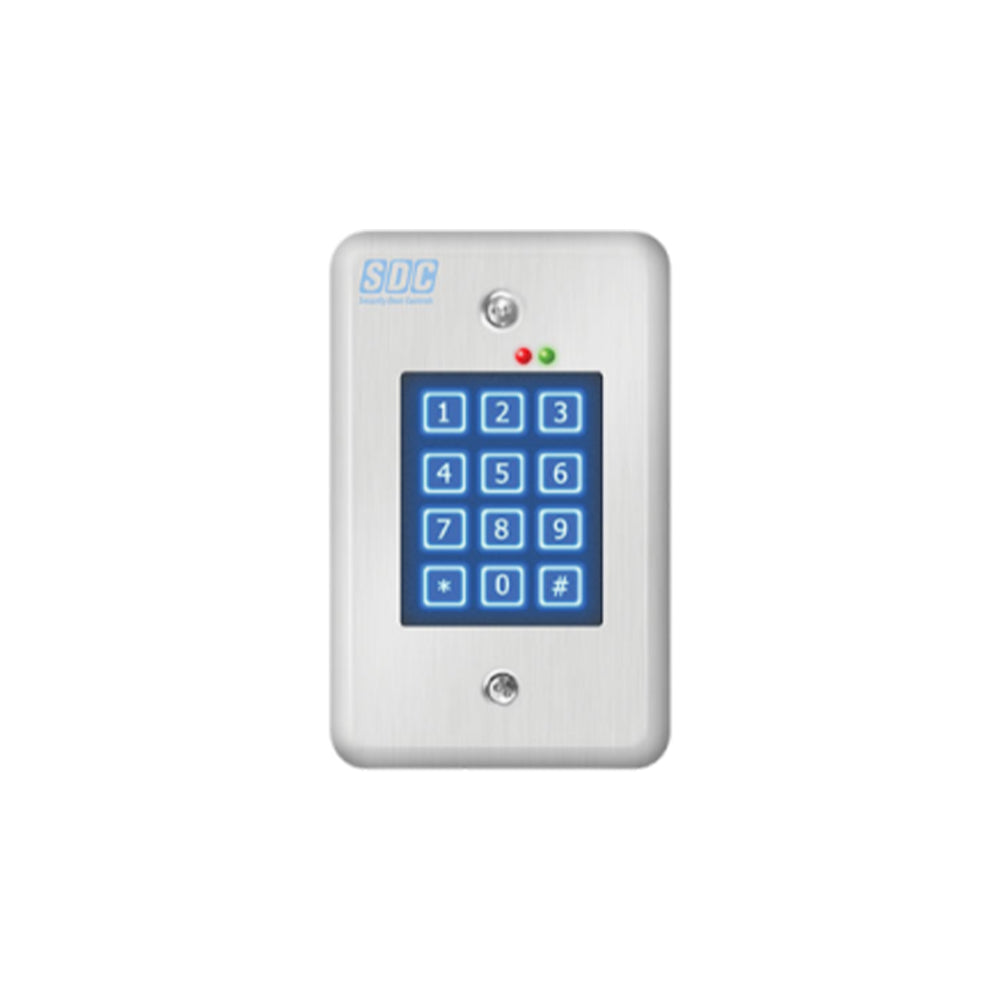 SDC - 918 - Indoor Self-Contained Digital Keypad with Single Entry Facilities Upto 500 Users - 12/24 VAC/DC