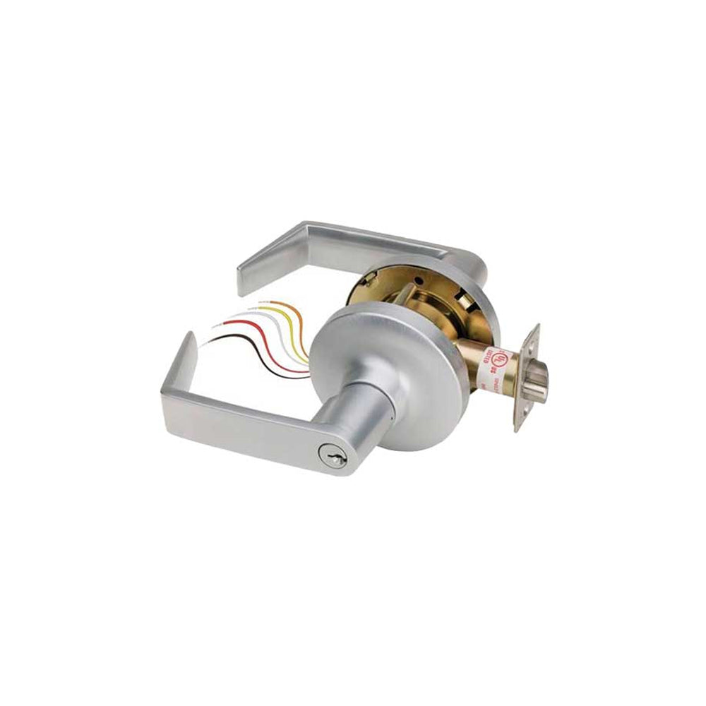 SDC - Z7252EQ - Electrified Cylindrical Lockset with Galaxy Lever Trim Fail Safe and Latchbolt Monitor Request to Exit - 6 Pin Keyed Alike - 2-3/4 Backset Latchbolt - 12/24 Volt DC